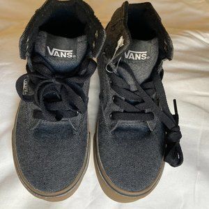 VANS SK8 HI - Hi Top Black Denim Toddler Size 12.0